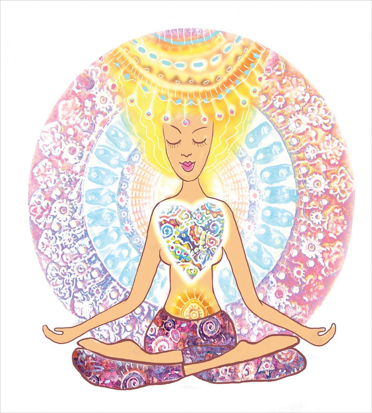 Woman in Lotus Position — Pattern
