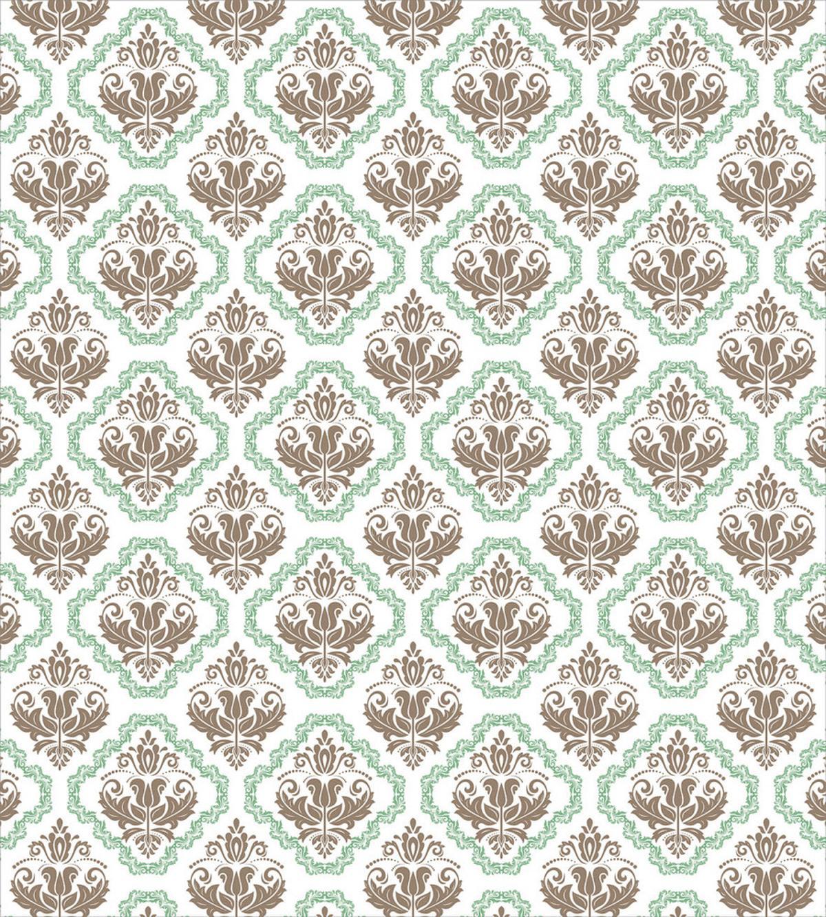 Ethnic Floral Details Swirls — Pattern