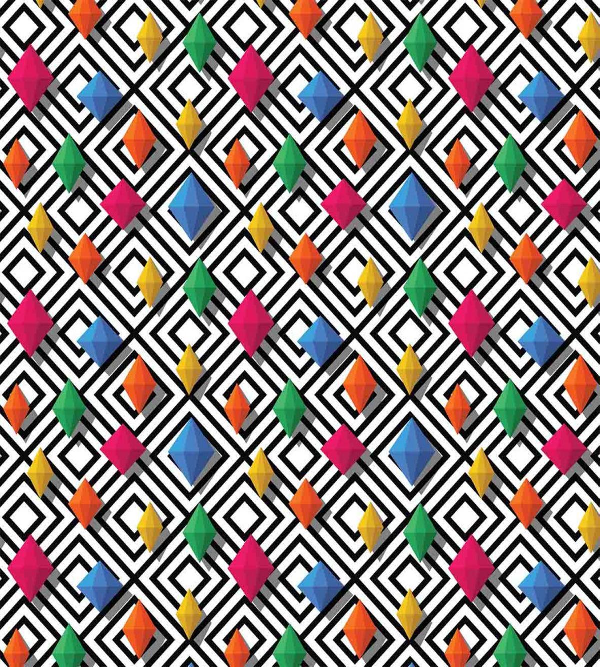 Colorful 3D Shapes — Pattern