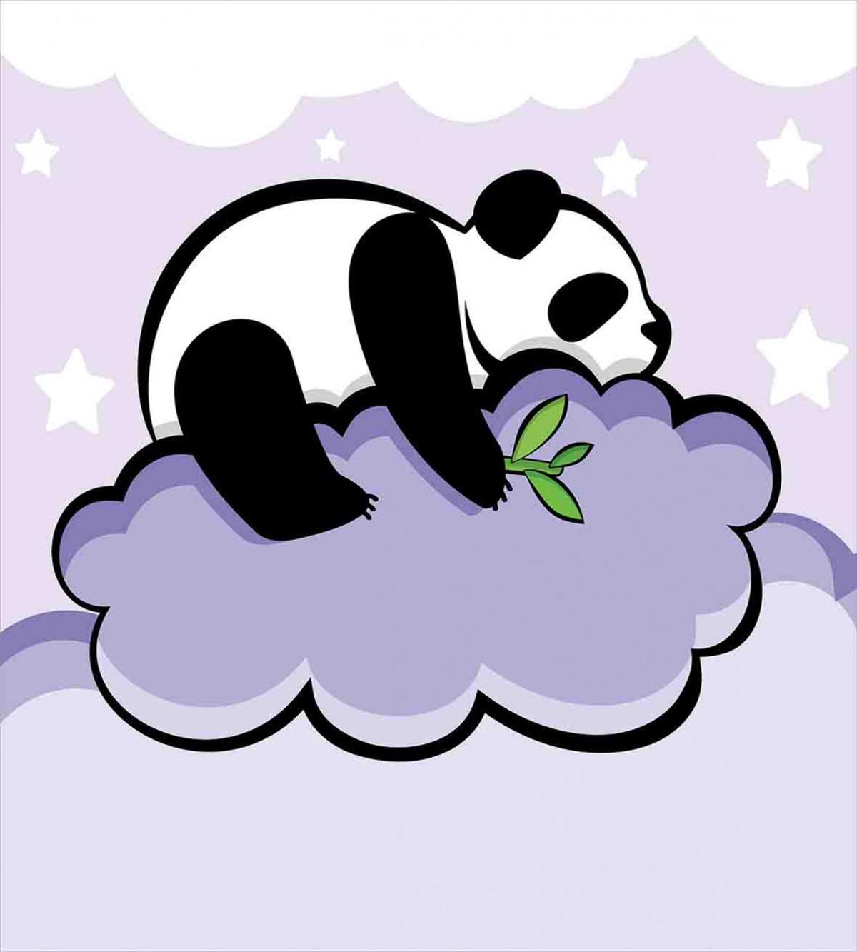 Sleeping Panda on Cloud — Pattern
