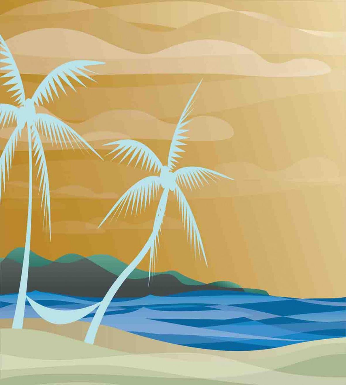 Sandy Exotic Beach — Pattern