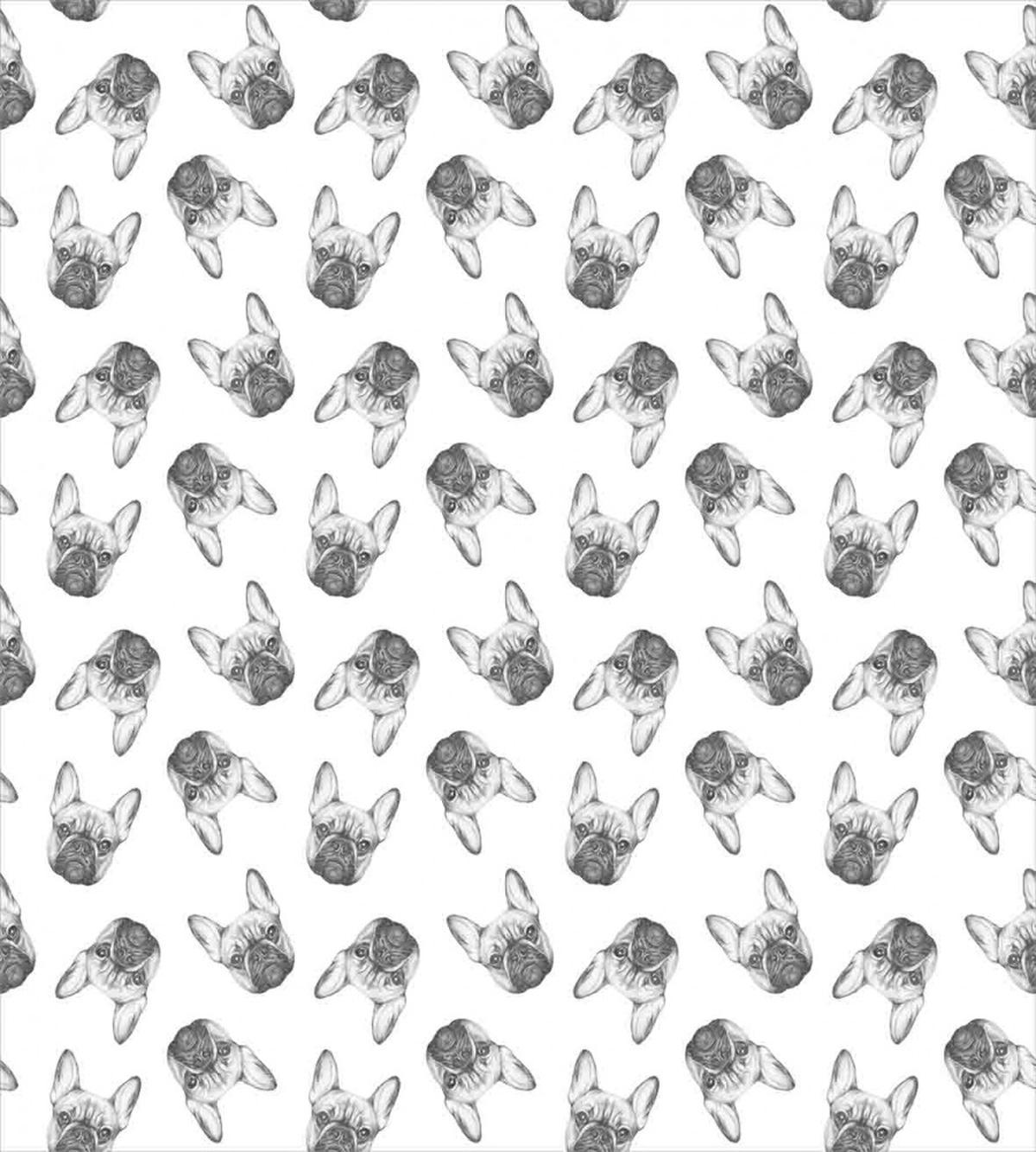 Monochrome Sketch Faces — Pattern