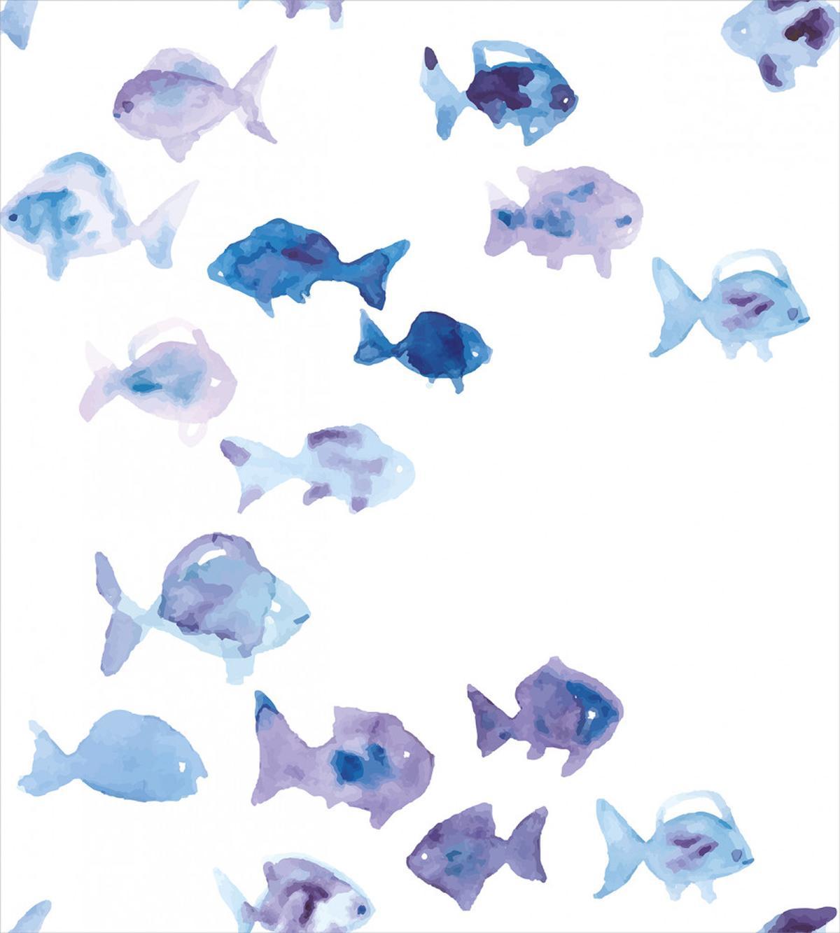 Watercolor Fishes — Pattern