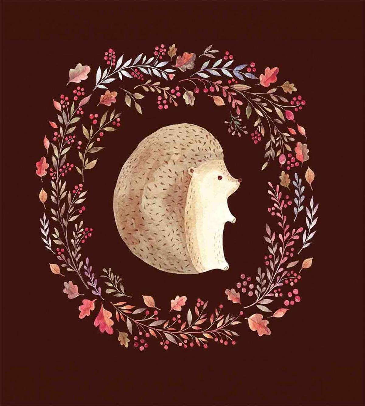 Leaf and Berry Wreath — Pattern