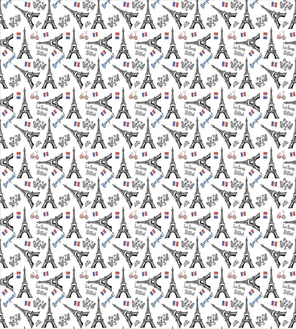 French Doodle Art — Pattern