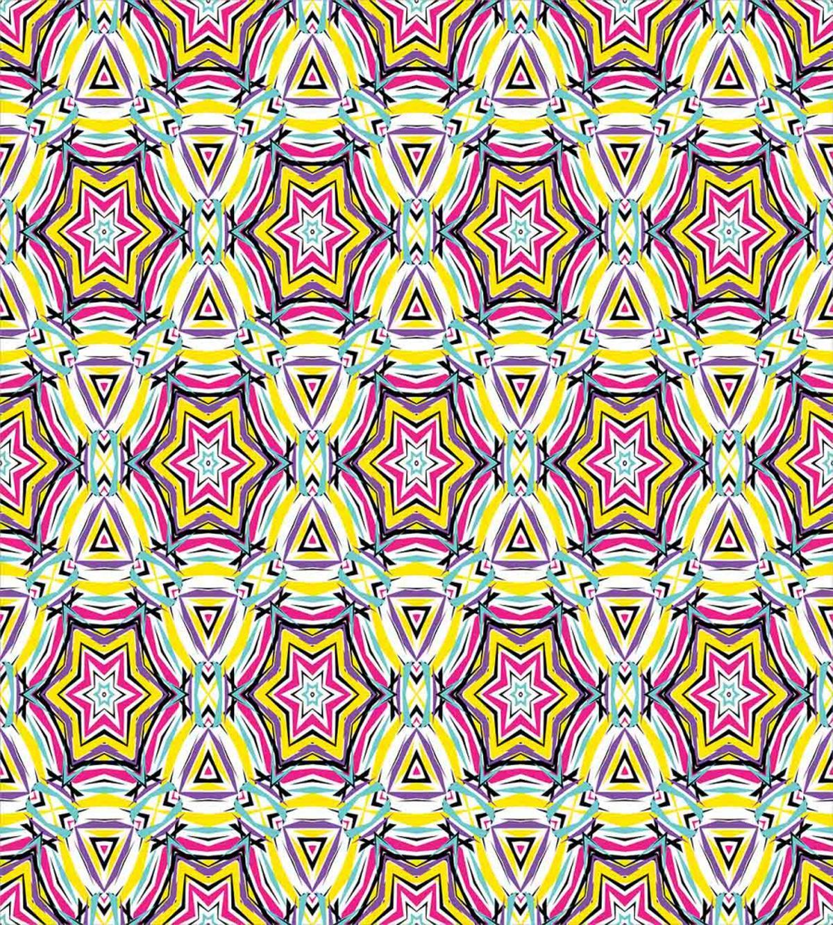 Vibrant Geometric Art — Pattern