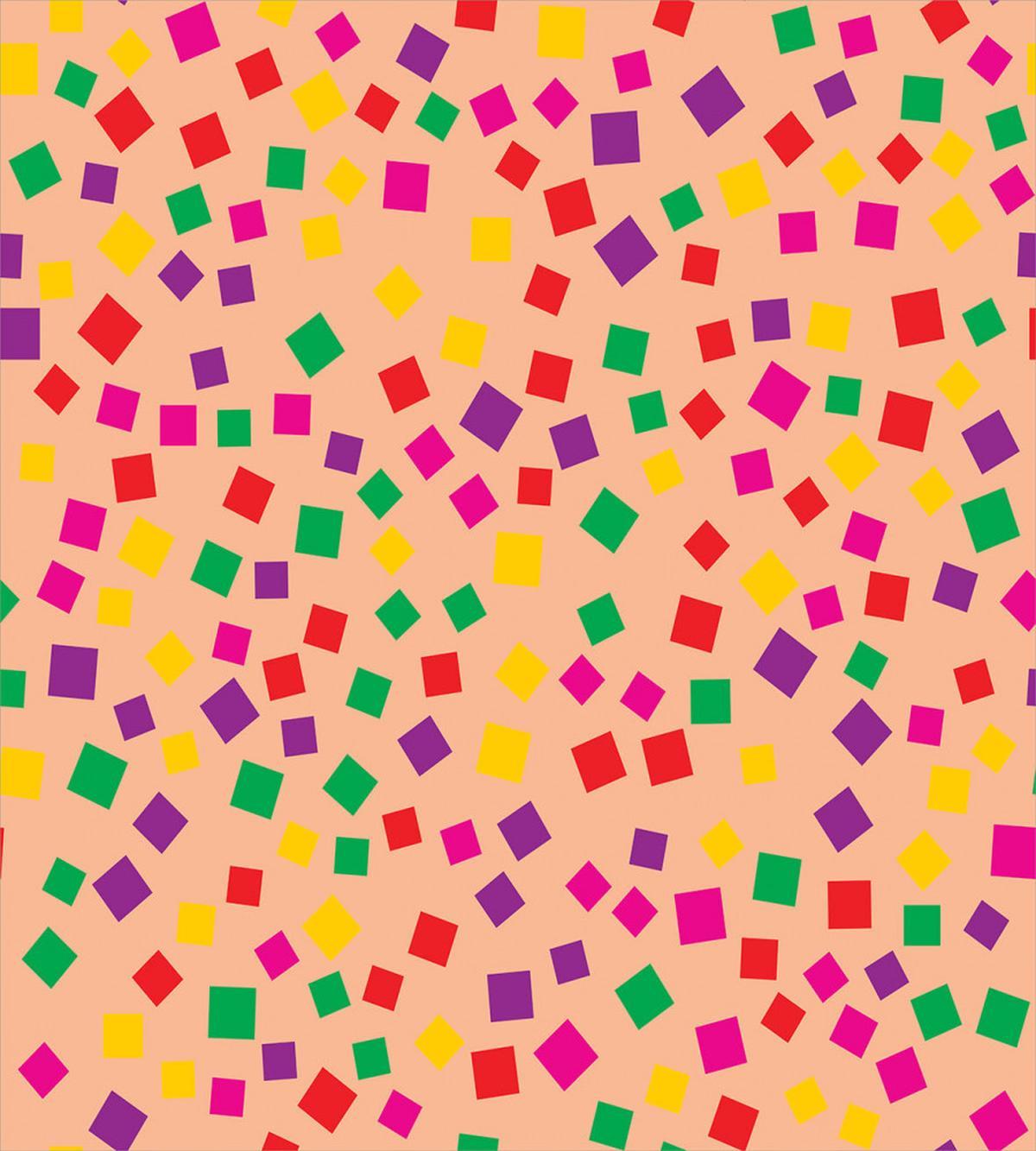 Square Motifs Scattered — Pattern