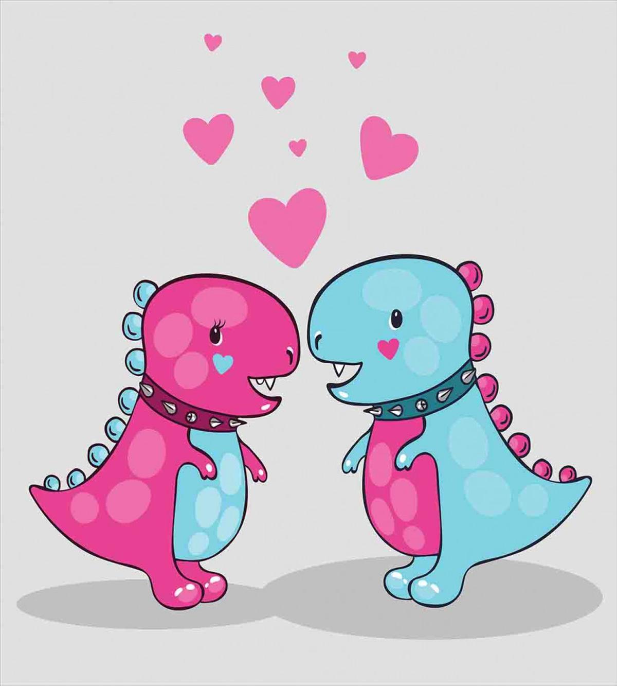 Lover Couple Hearts — Pattern