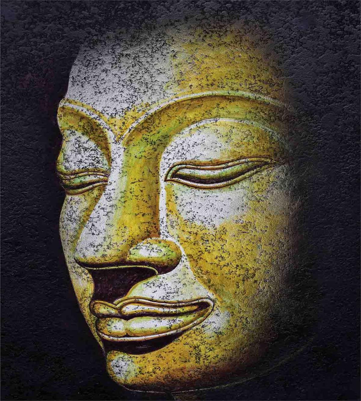 Old Ancient Gothic Statue — Pattern
