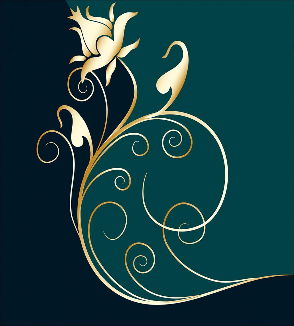 Swirled Flower Petals — Pattern
