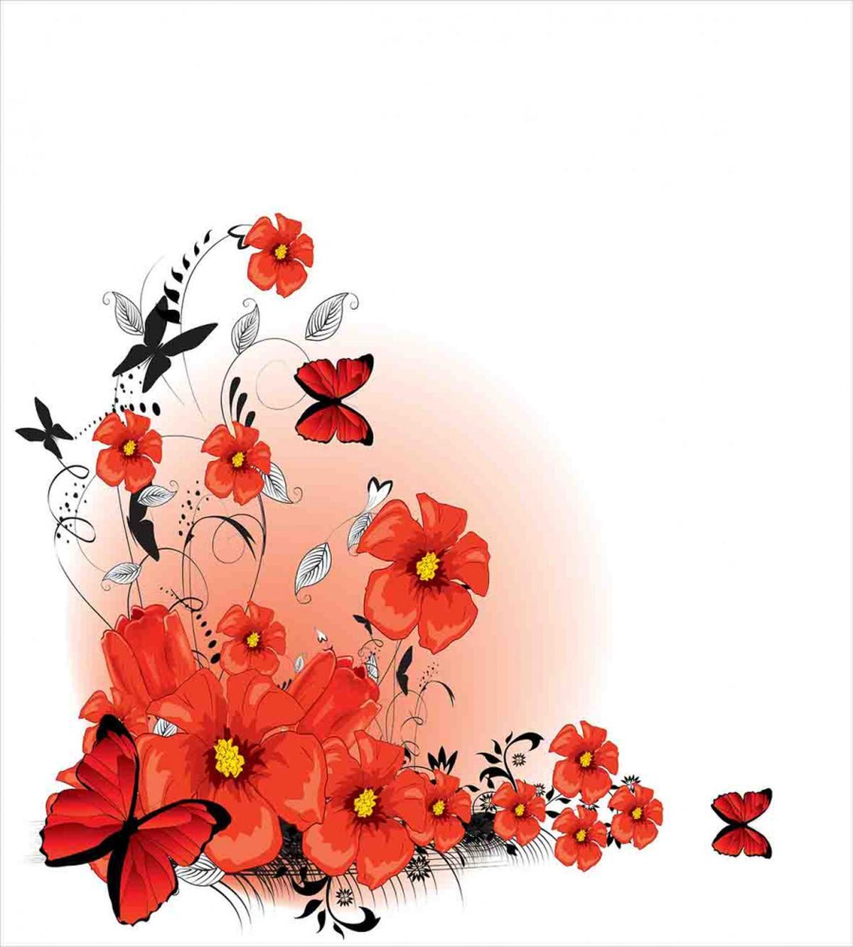 Cartoon Poppy Fresh Art — Pattern