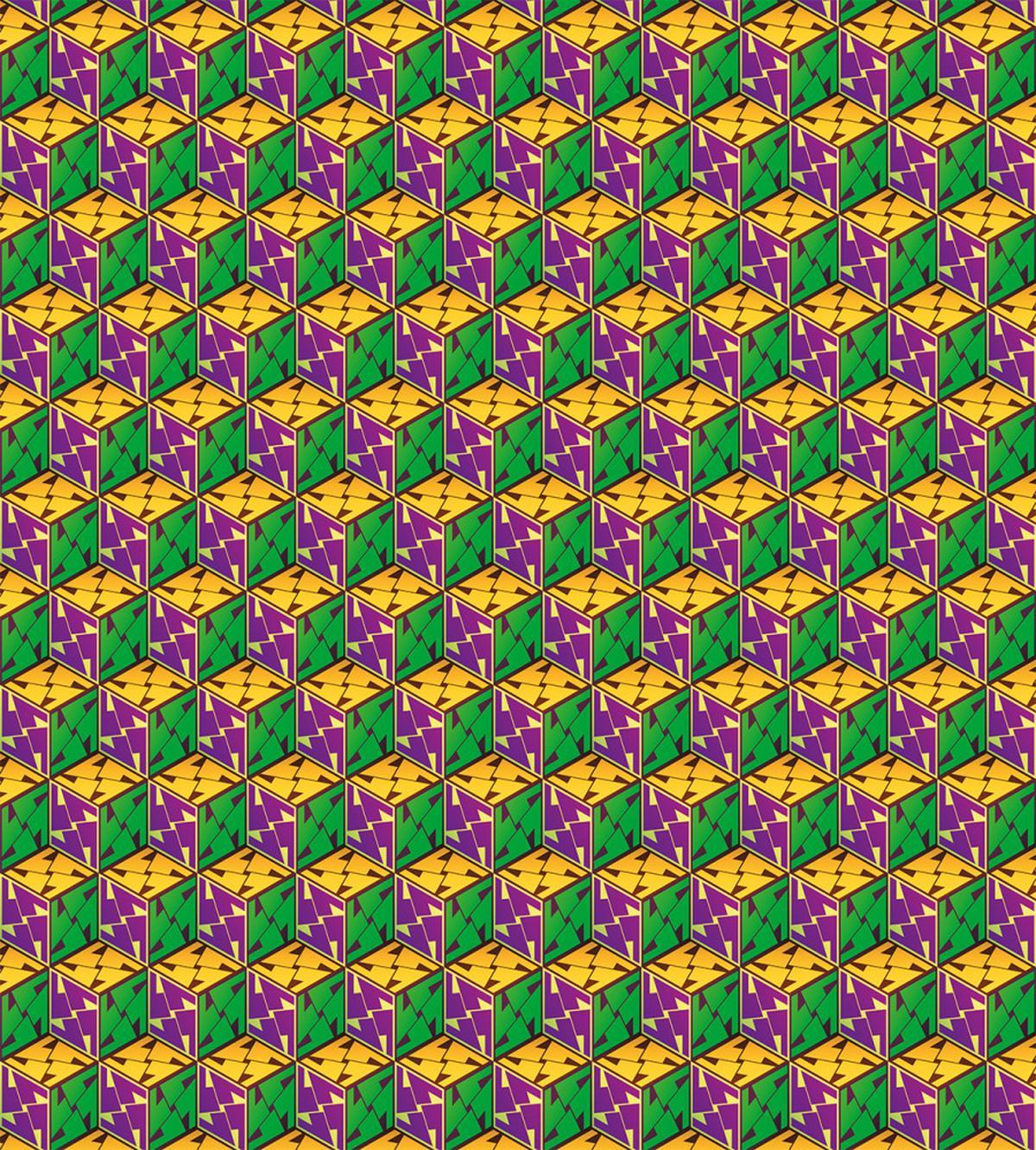 Geometric Cube Square — Pattern