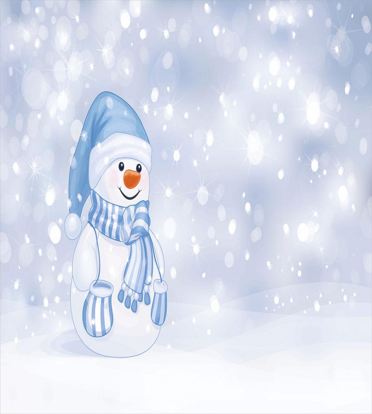 Toddler Snowman Cartoon — Pattern