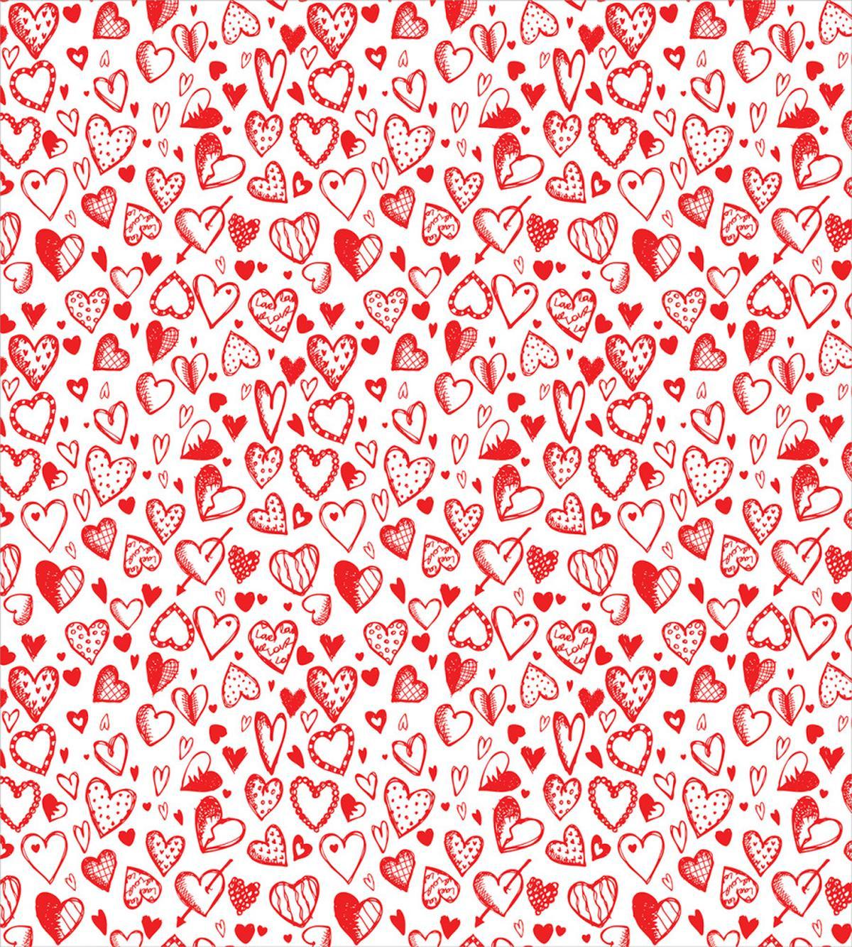Red and White Sketch — Pattern