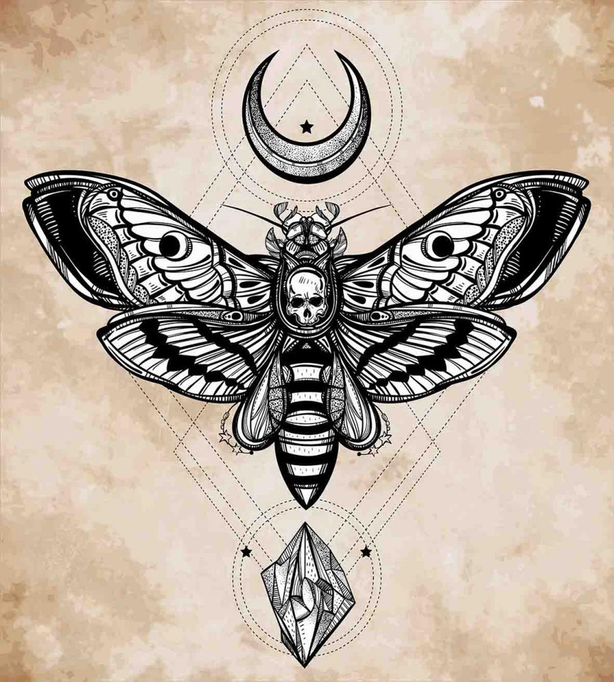 Hawk Moth Skull Magic — Pattern