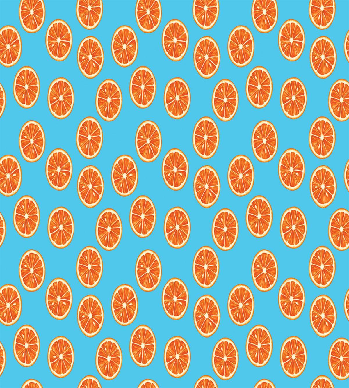 Exotic Citrus Fruit Round — Pattern