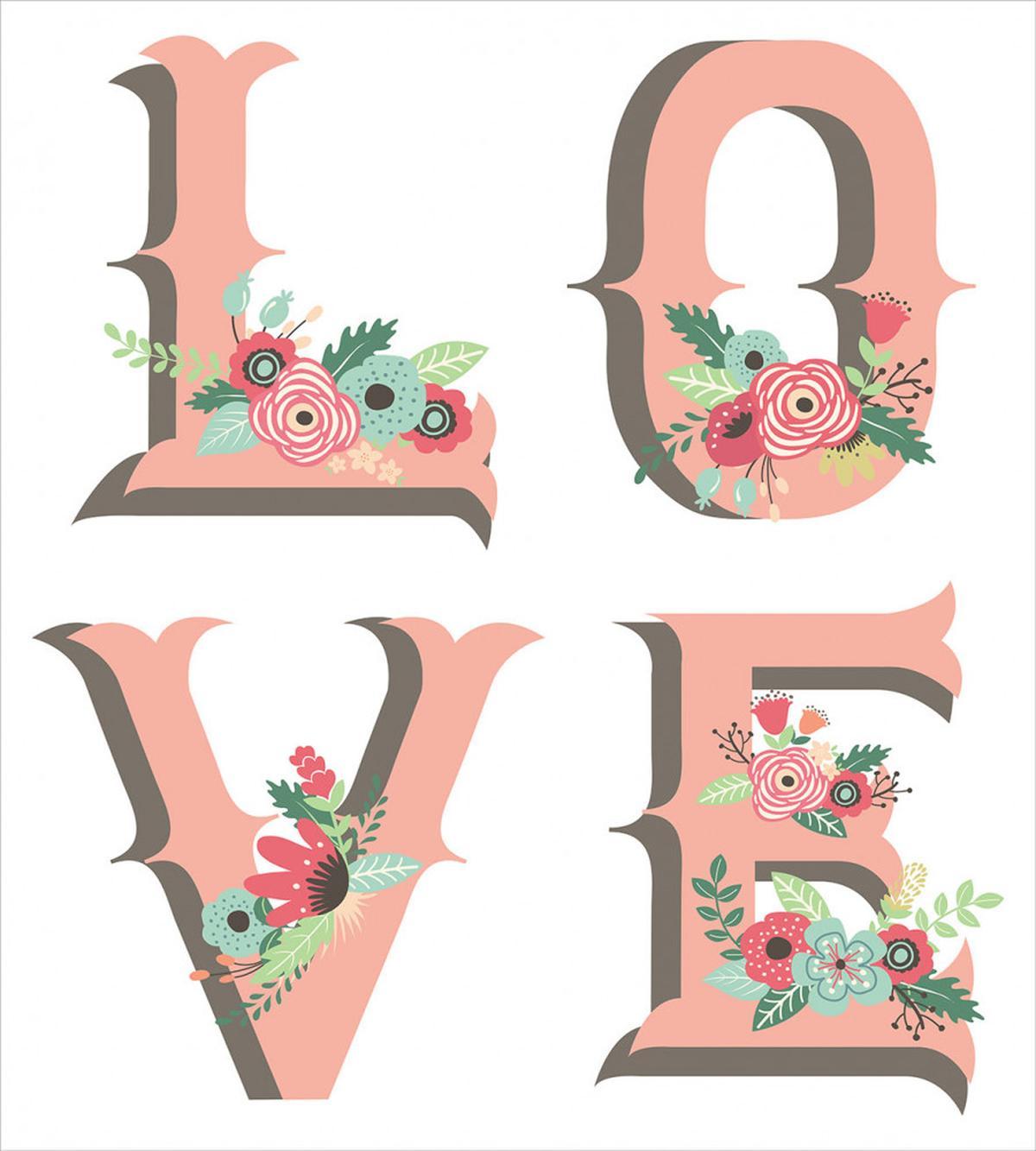 Big Love Lettering — Pattern