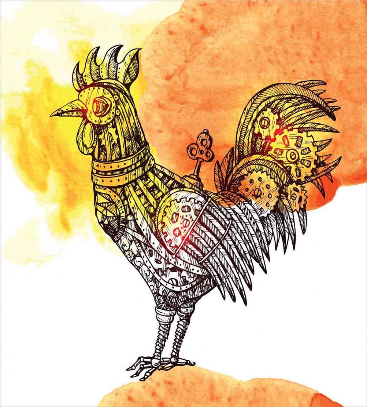 Mechanical Rooster — Pattern