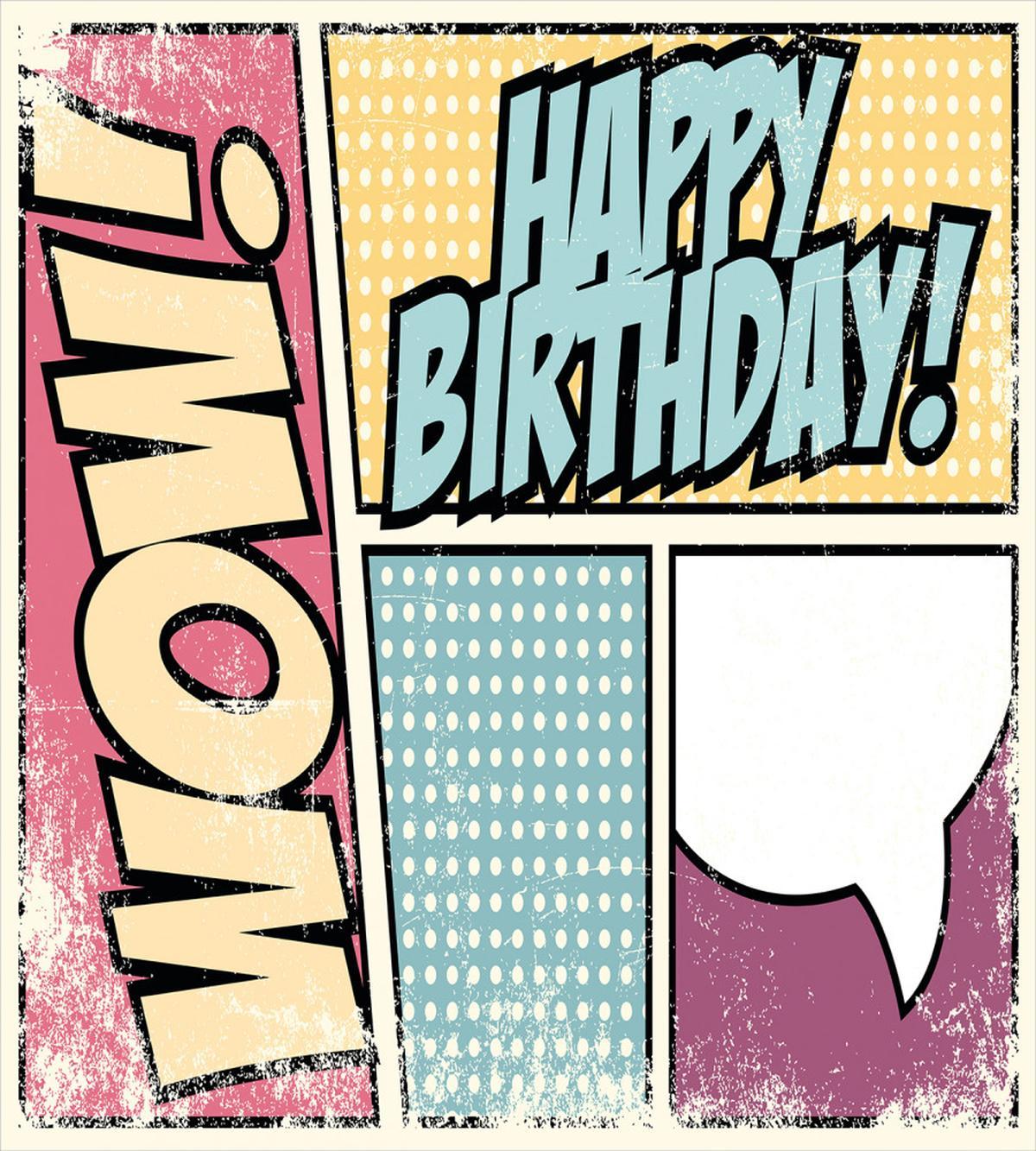 Comic Book Birthday — Pattern