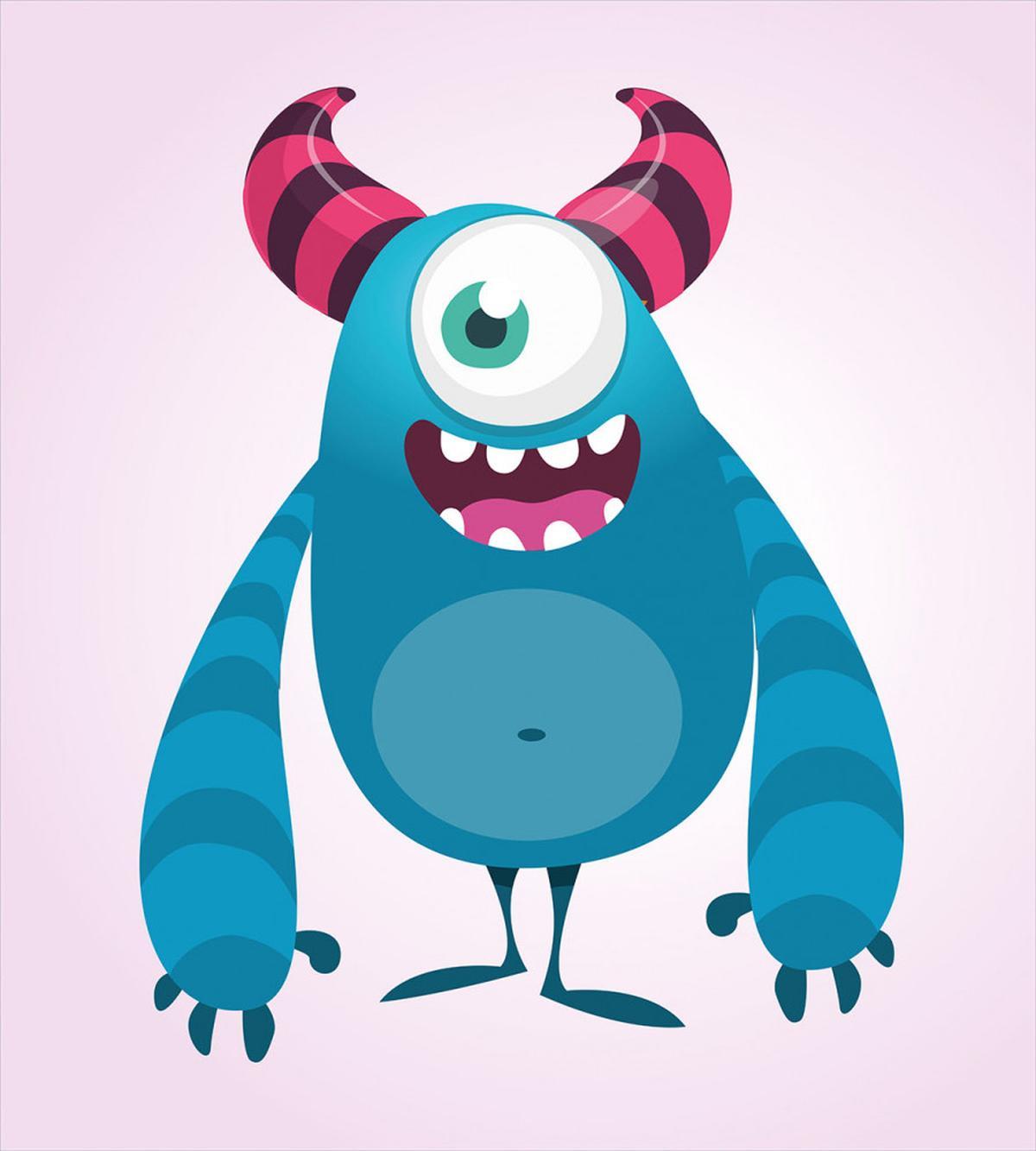 Creature Smiling with Horns — Pattern