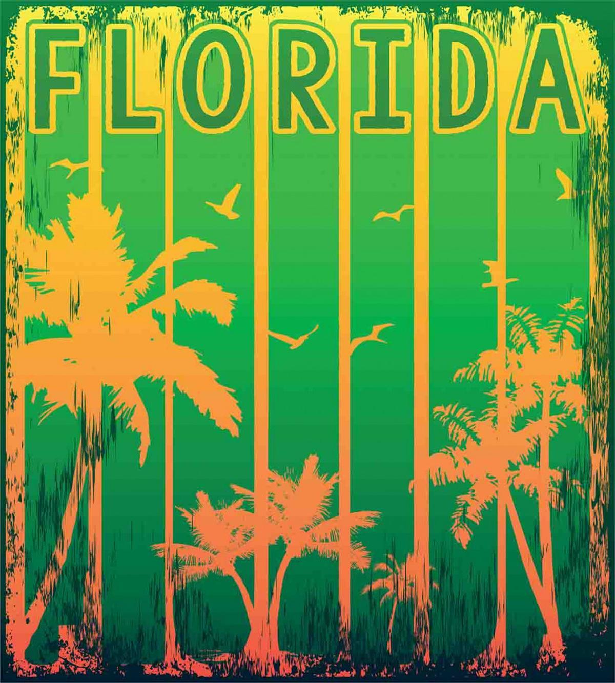 Beach Trees Green Old — Pattern