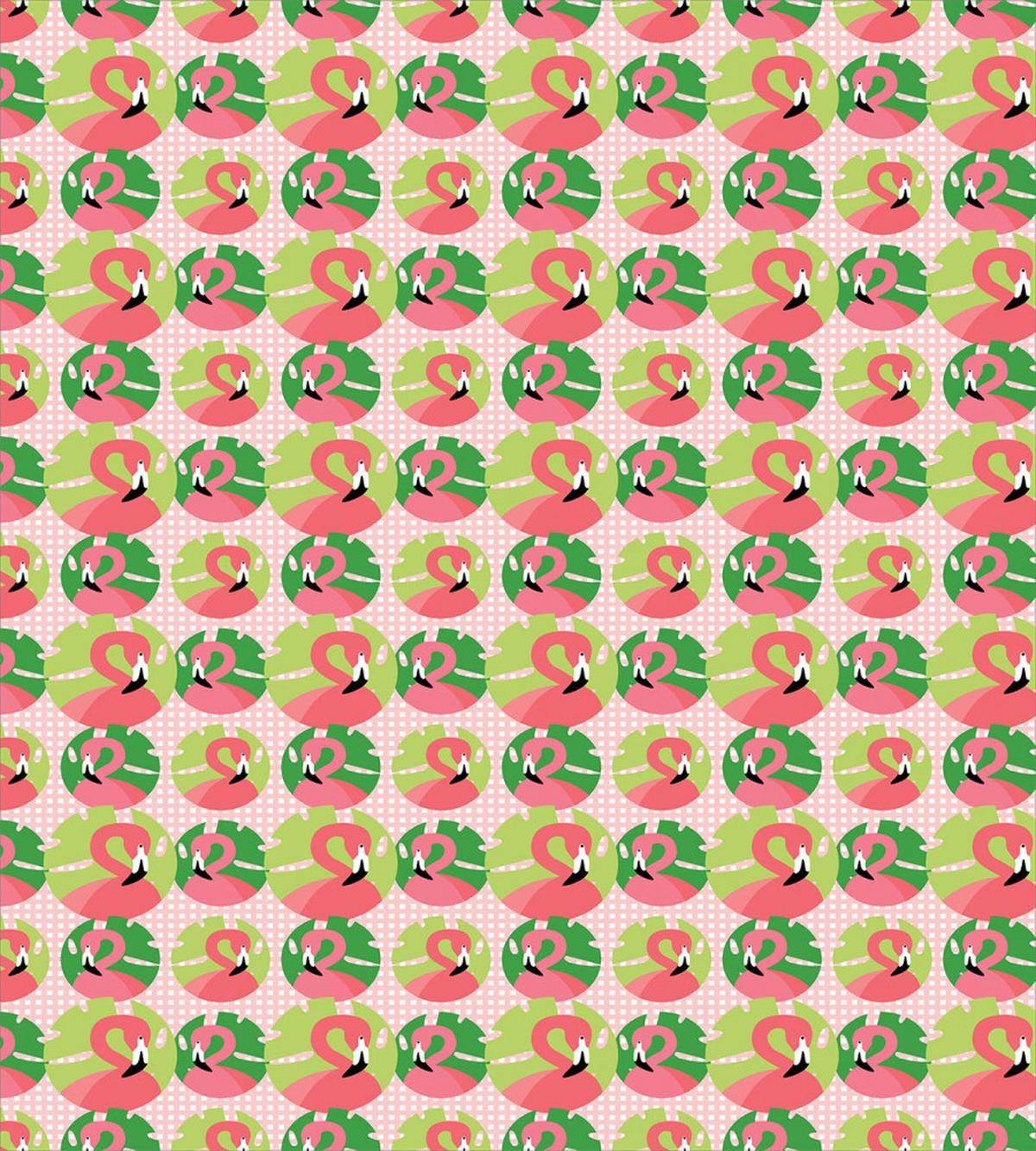 Flamingo in Childish Design — Pattern