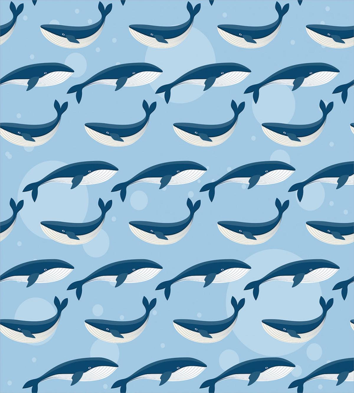 Cartoon Whale Nautical — Pattern