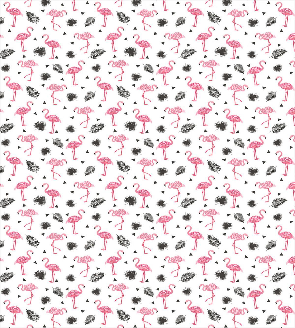Watercolor Art Flamingos — Pattern