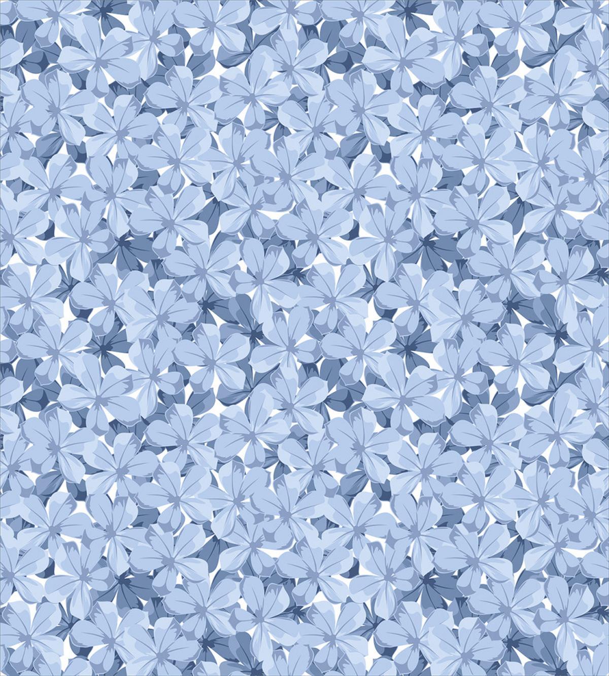 Retro Plumbago Blossoms — Pattern