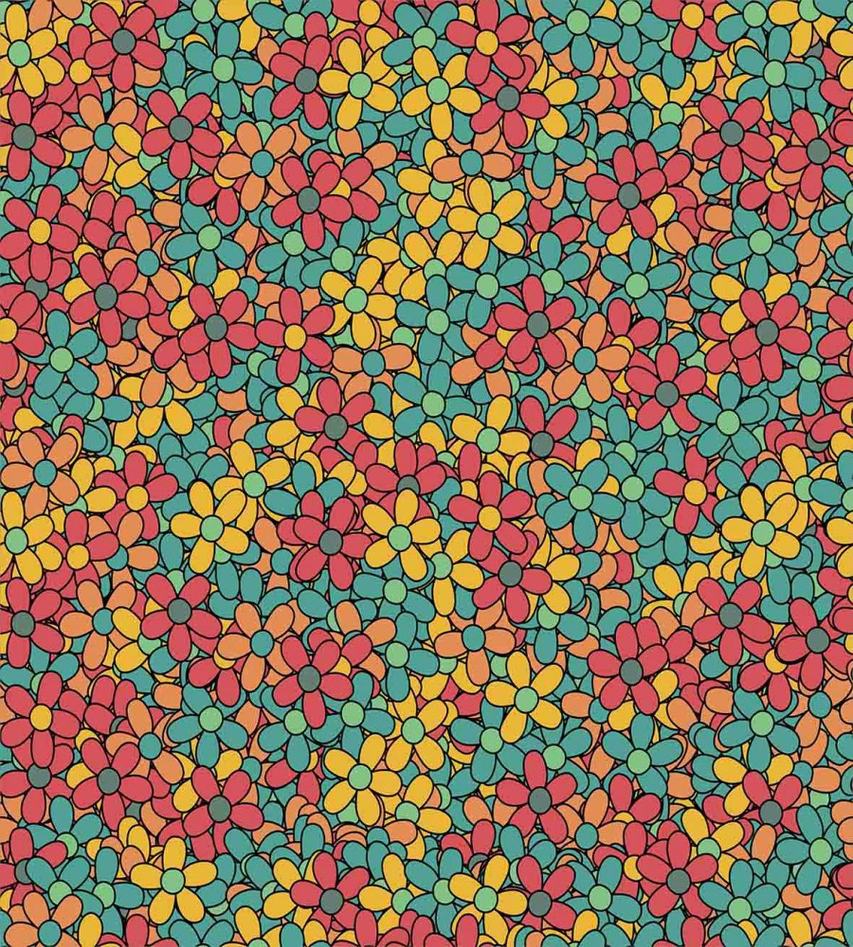Retro Colored Doodle — Pattern