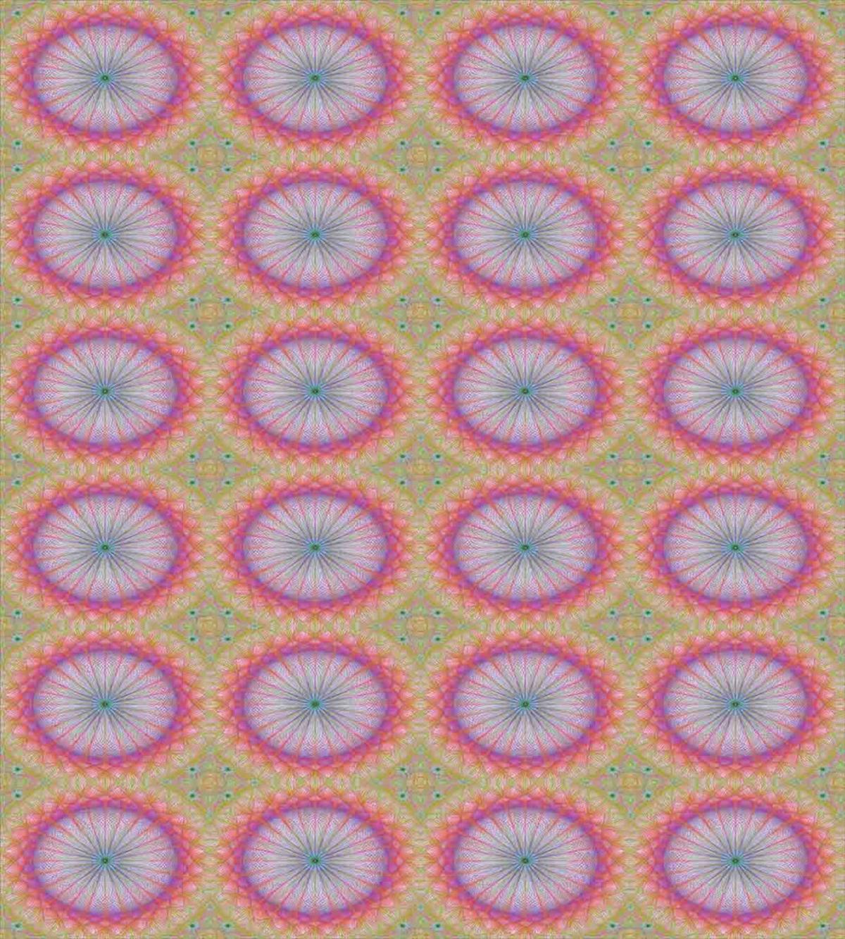 Blended Color Fractal Motif — Pattern