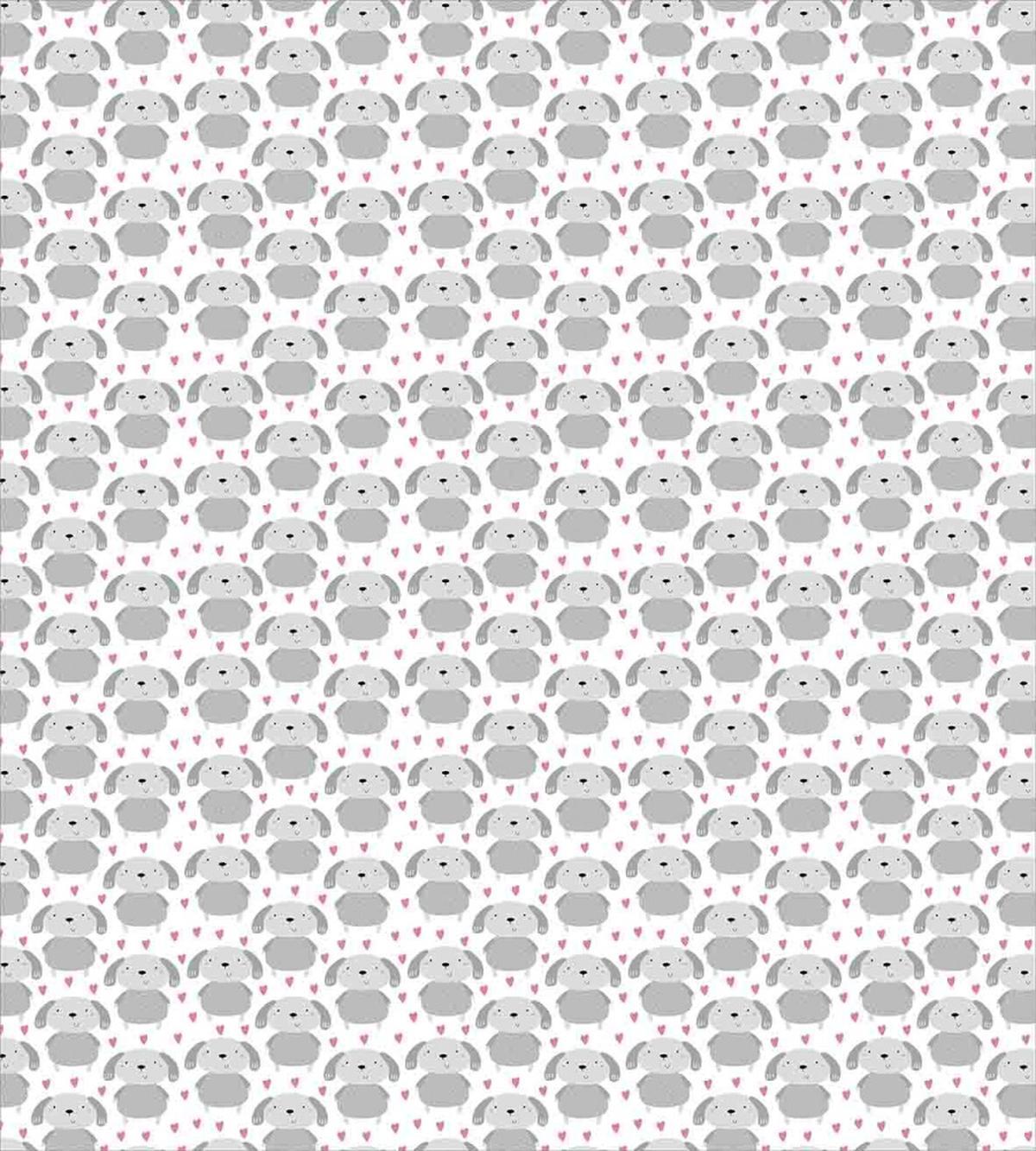 Dogs Droopy Ears Hearts — Pattern