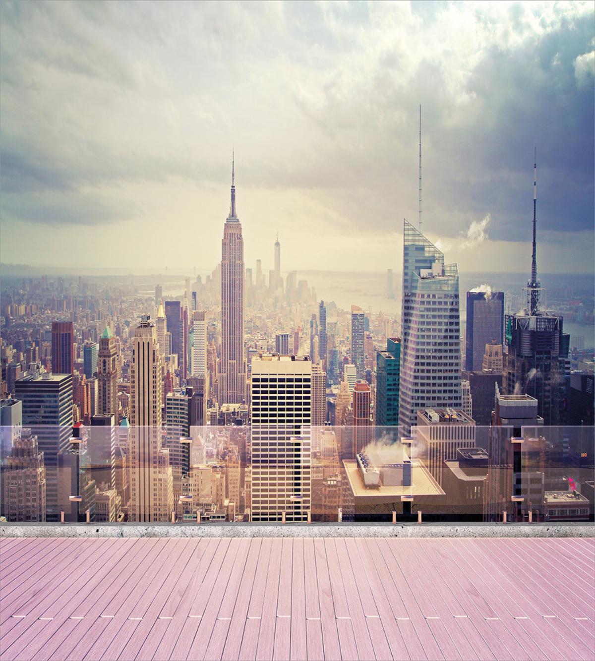 New York Usa Roof View — Pattern