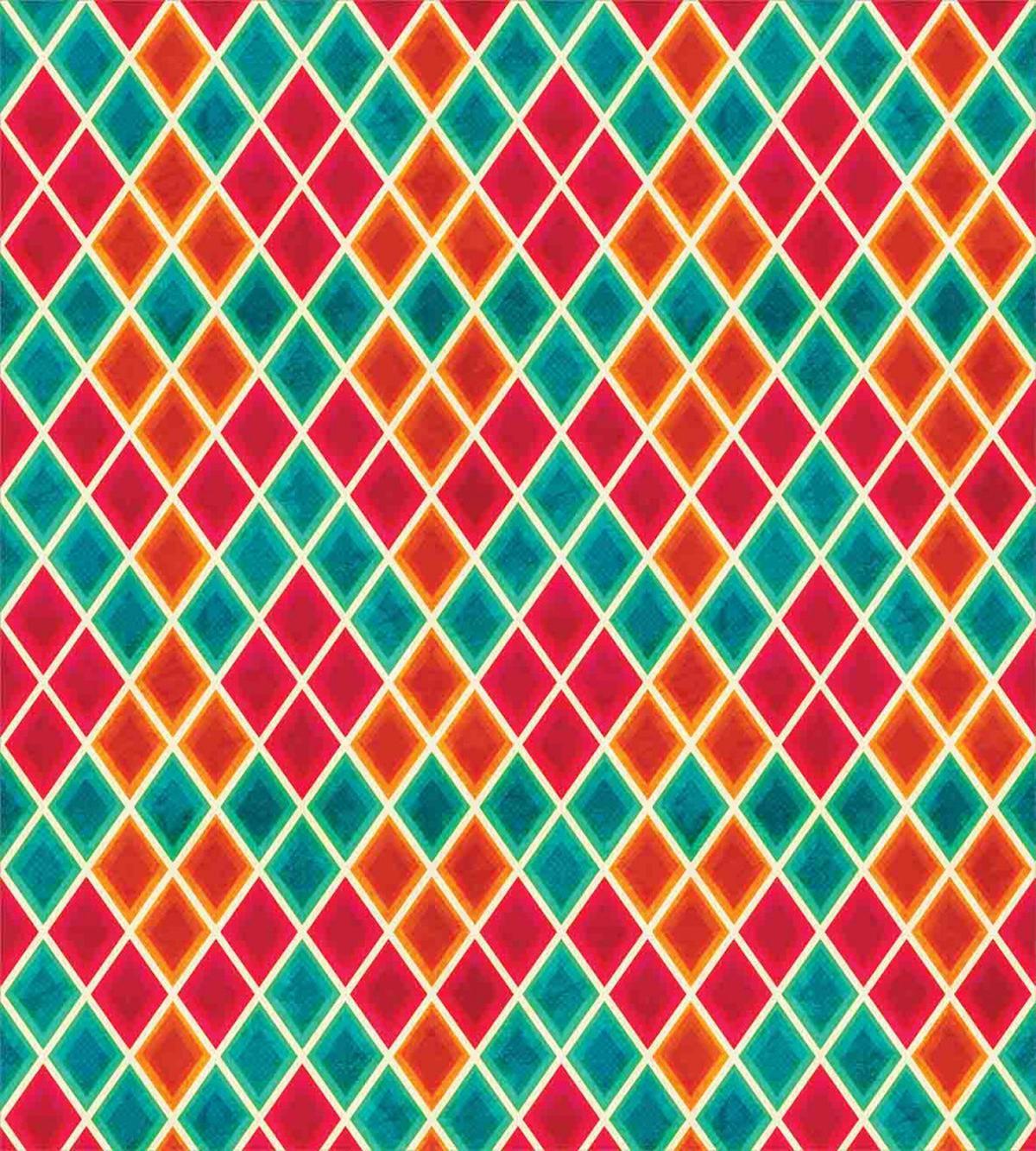 Vibrant Grunge Rhombus — Pattern