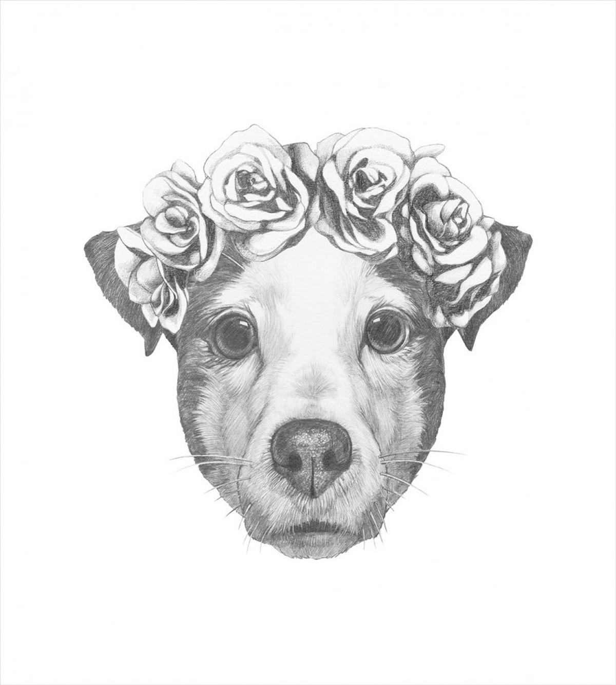 Floral Head Wreath — Pattern