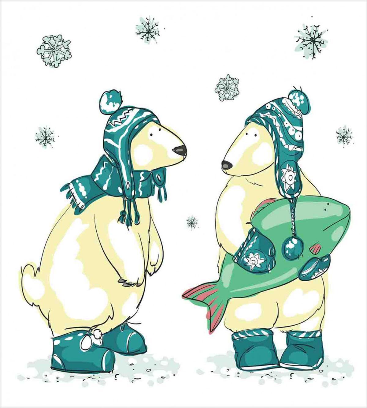 Friends Fish Xmas — Pattern