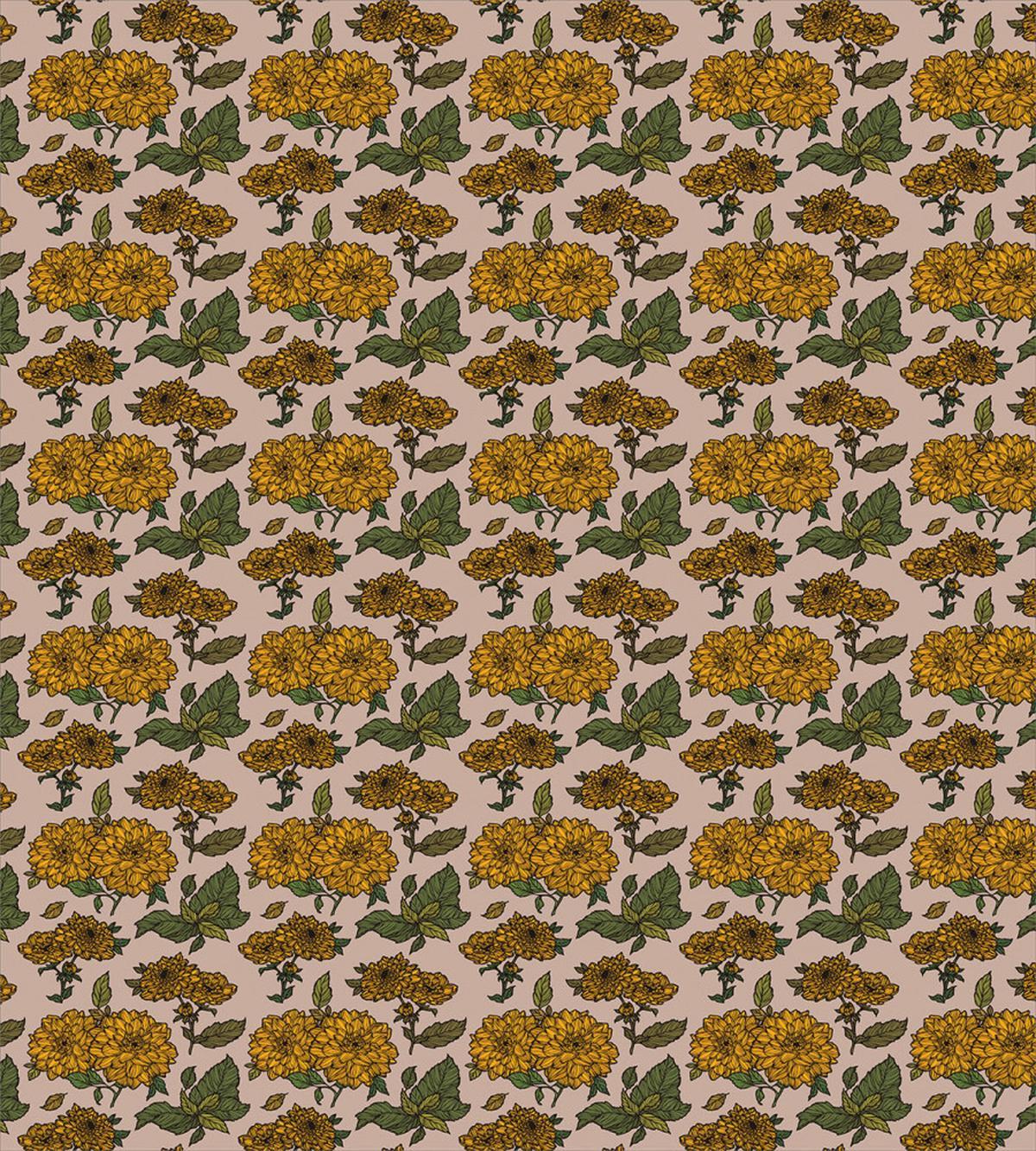 Vintage Dahlia Flowers Art — Pattern