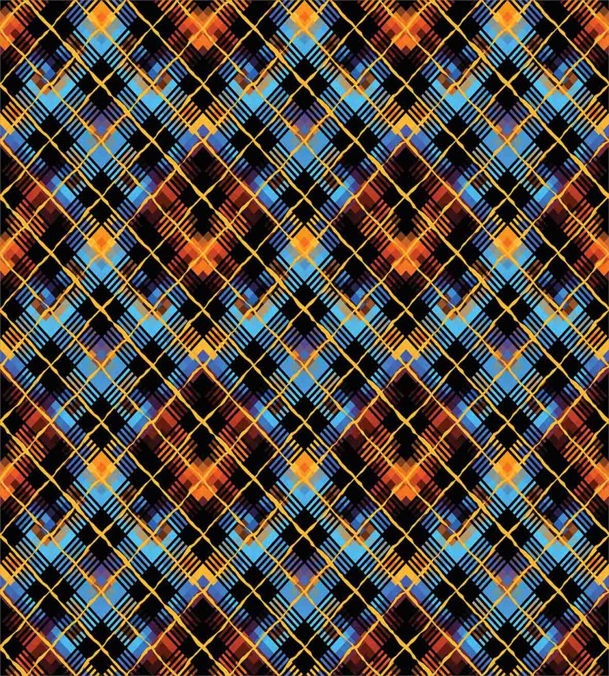 Modern Geometric Tartan — Pattern