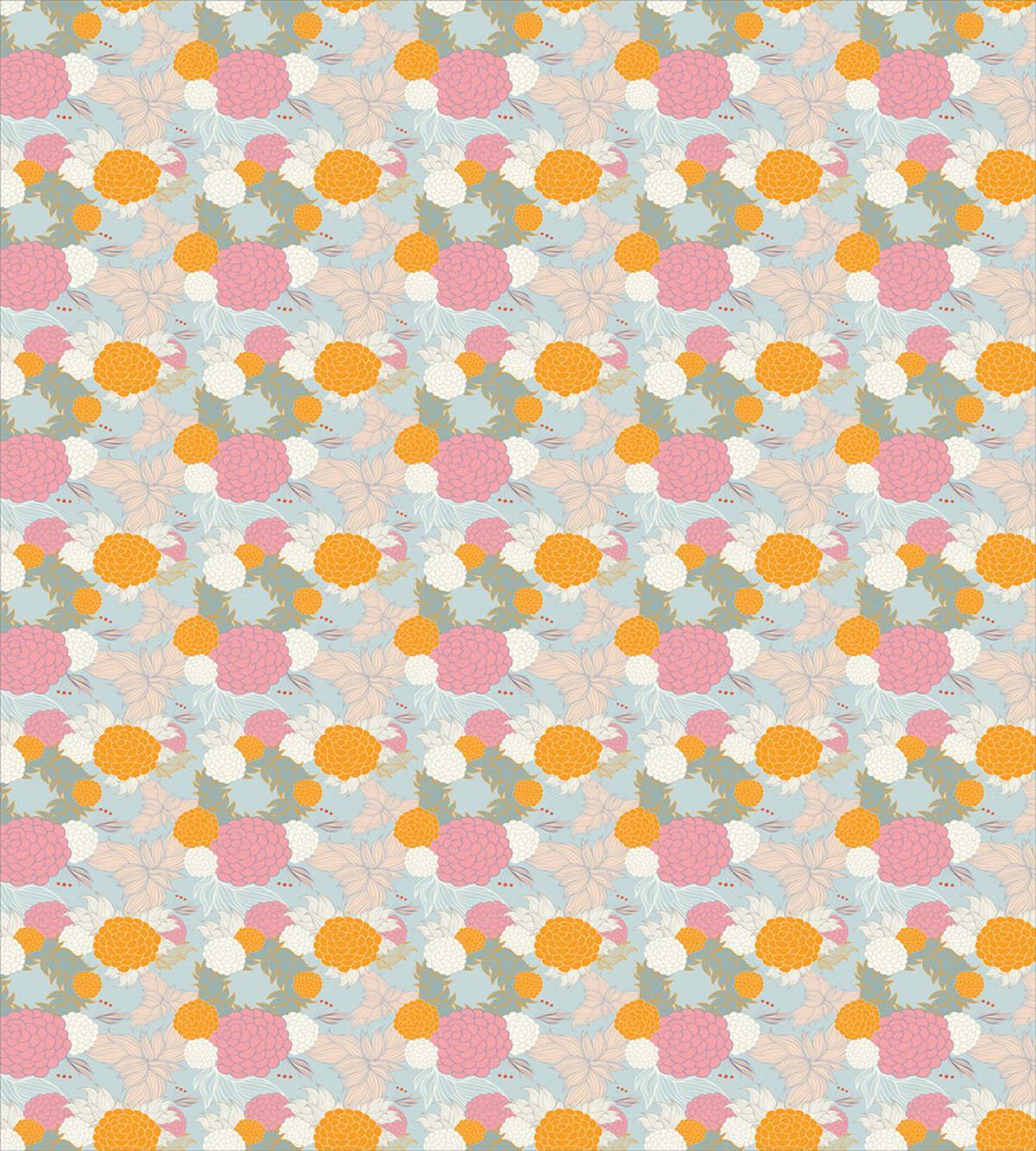 Pastel Tones Flowers — Pattern