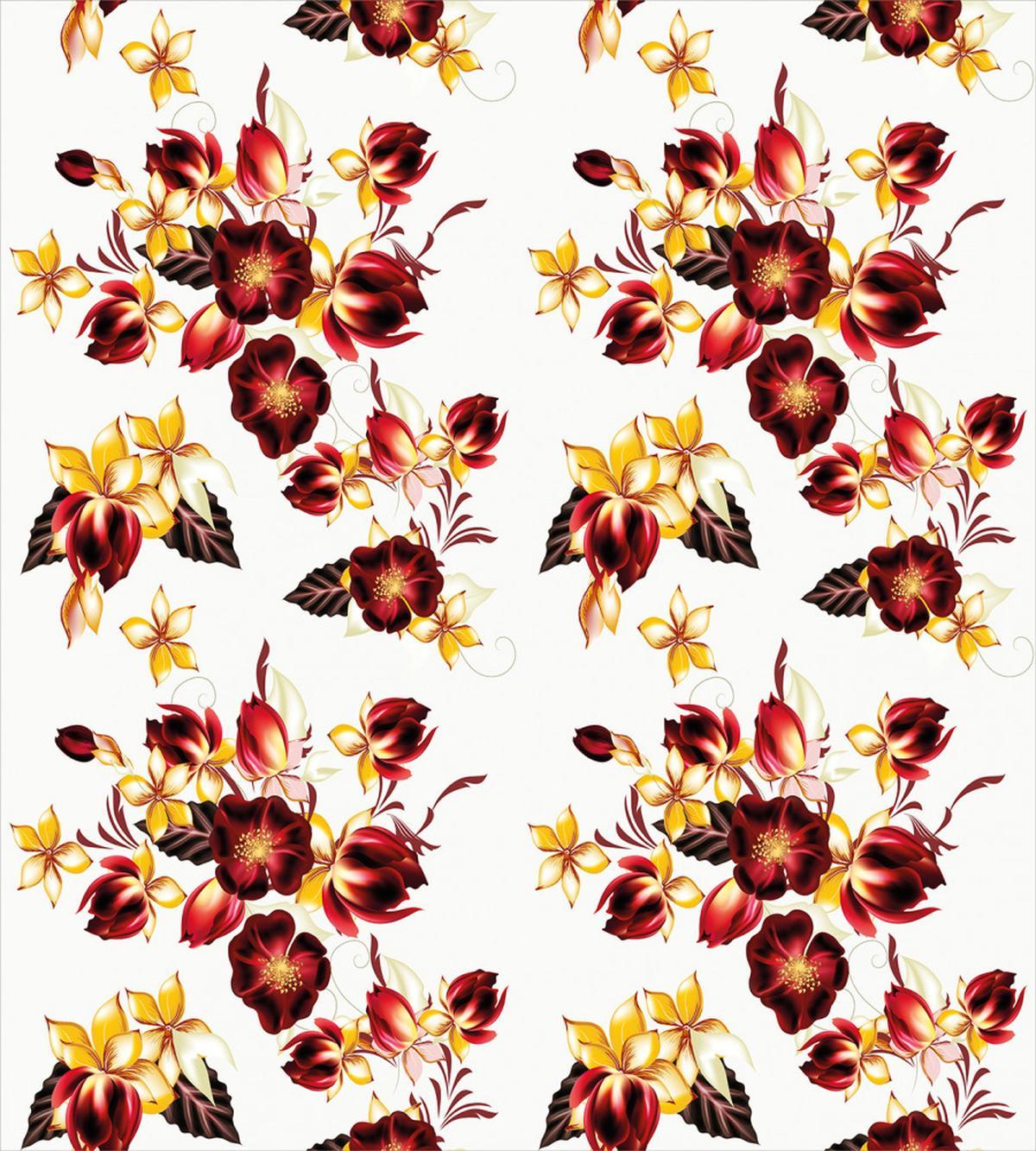 Seamless Floral Design — Pattern