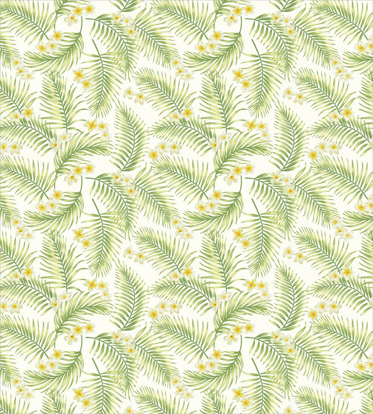 Botanical Plumeria Palm Leaves — Pattern