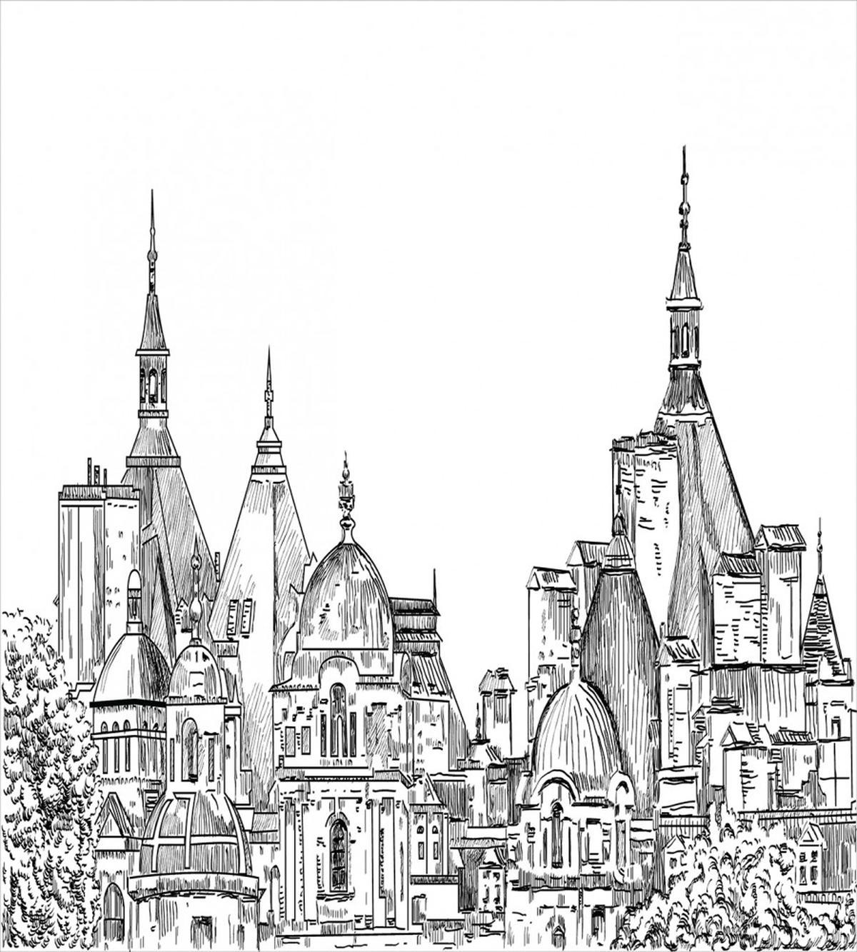 Sketchy Art Landmark — Pattern