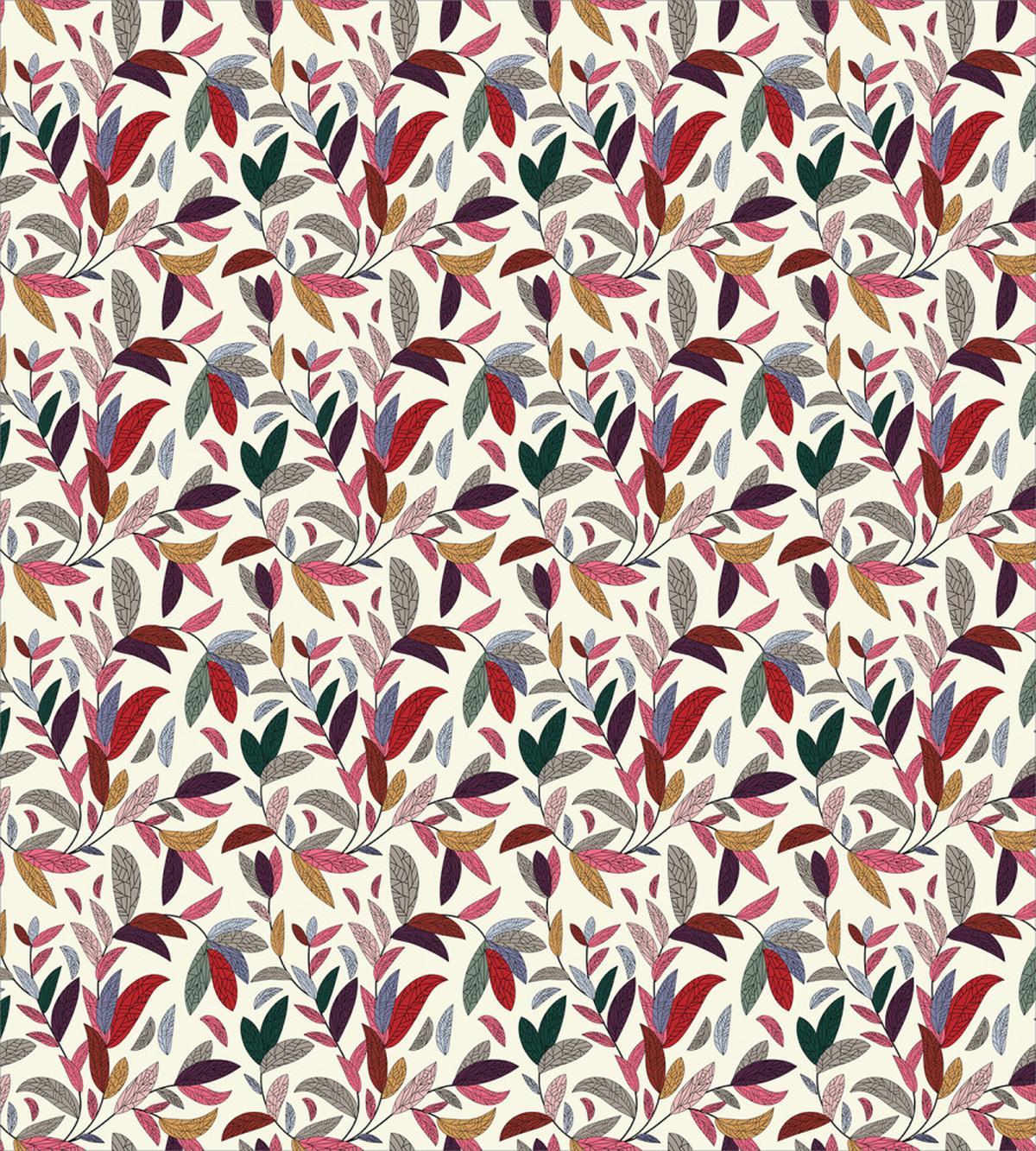 Modern Swirls Leaves — Pattern