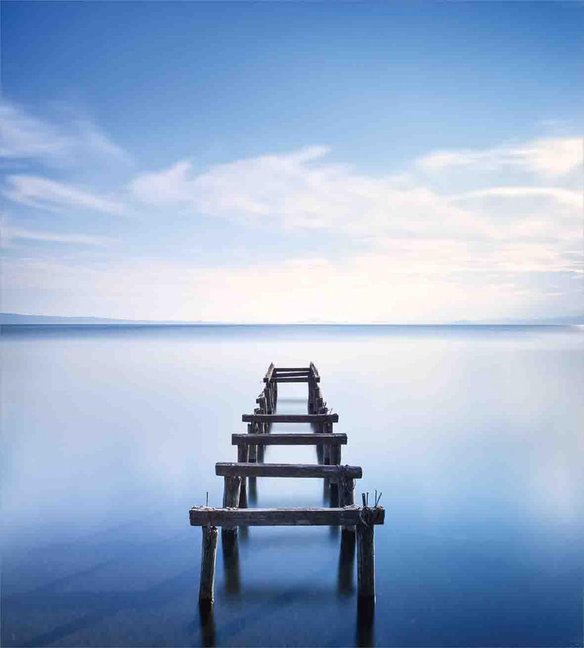 Old Jetty Blue Sky — Pattern