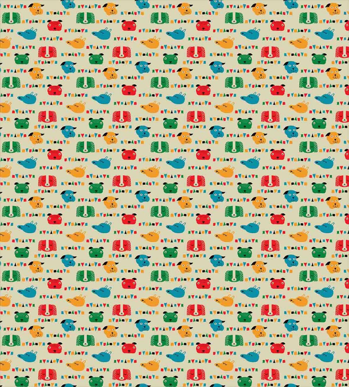 Dog Portraits Colorful — Pattern