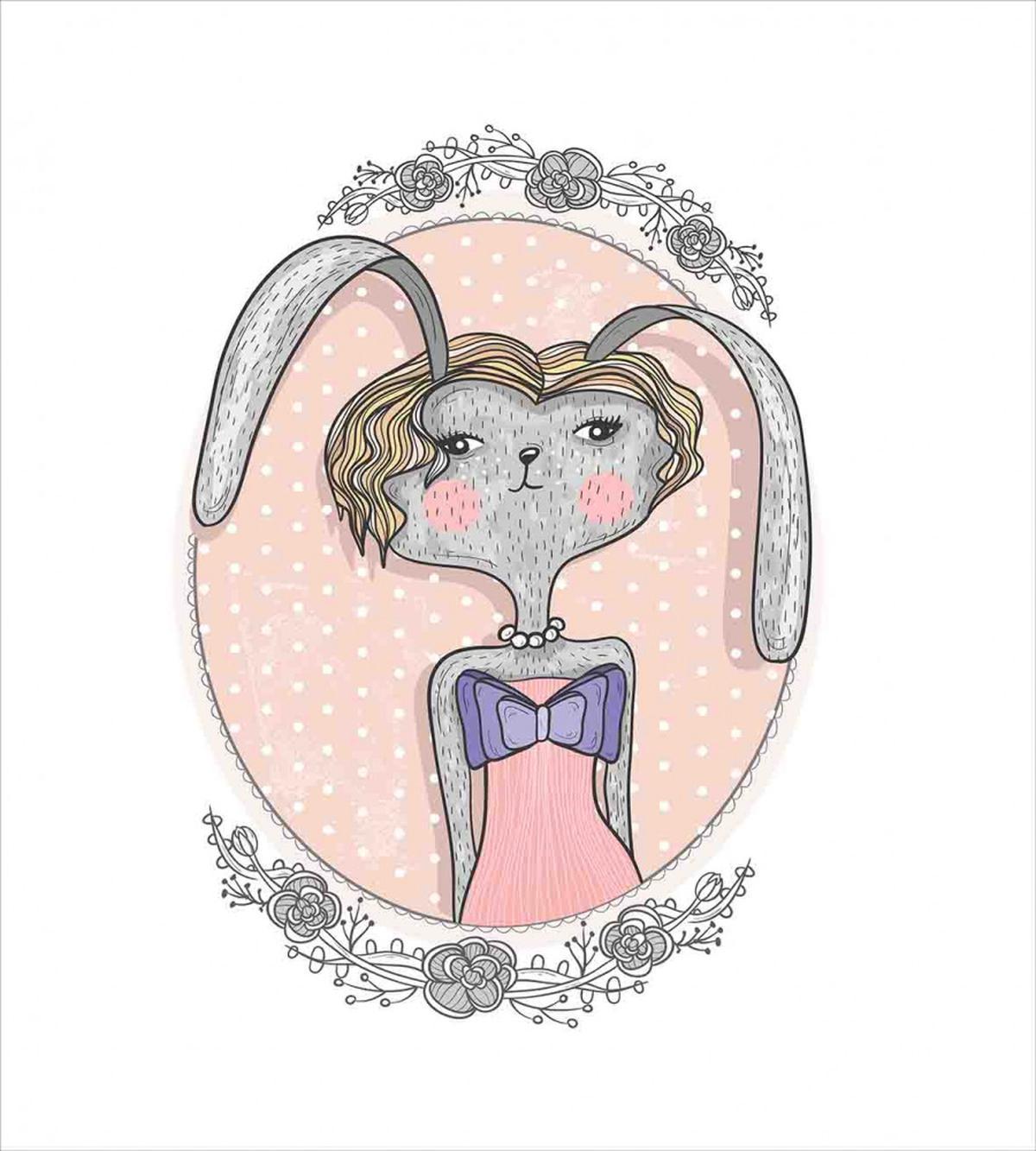 Bunny Portrait — Pattern