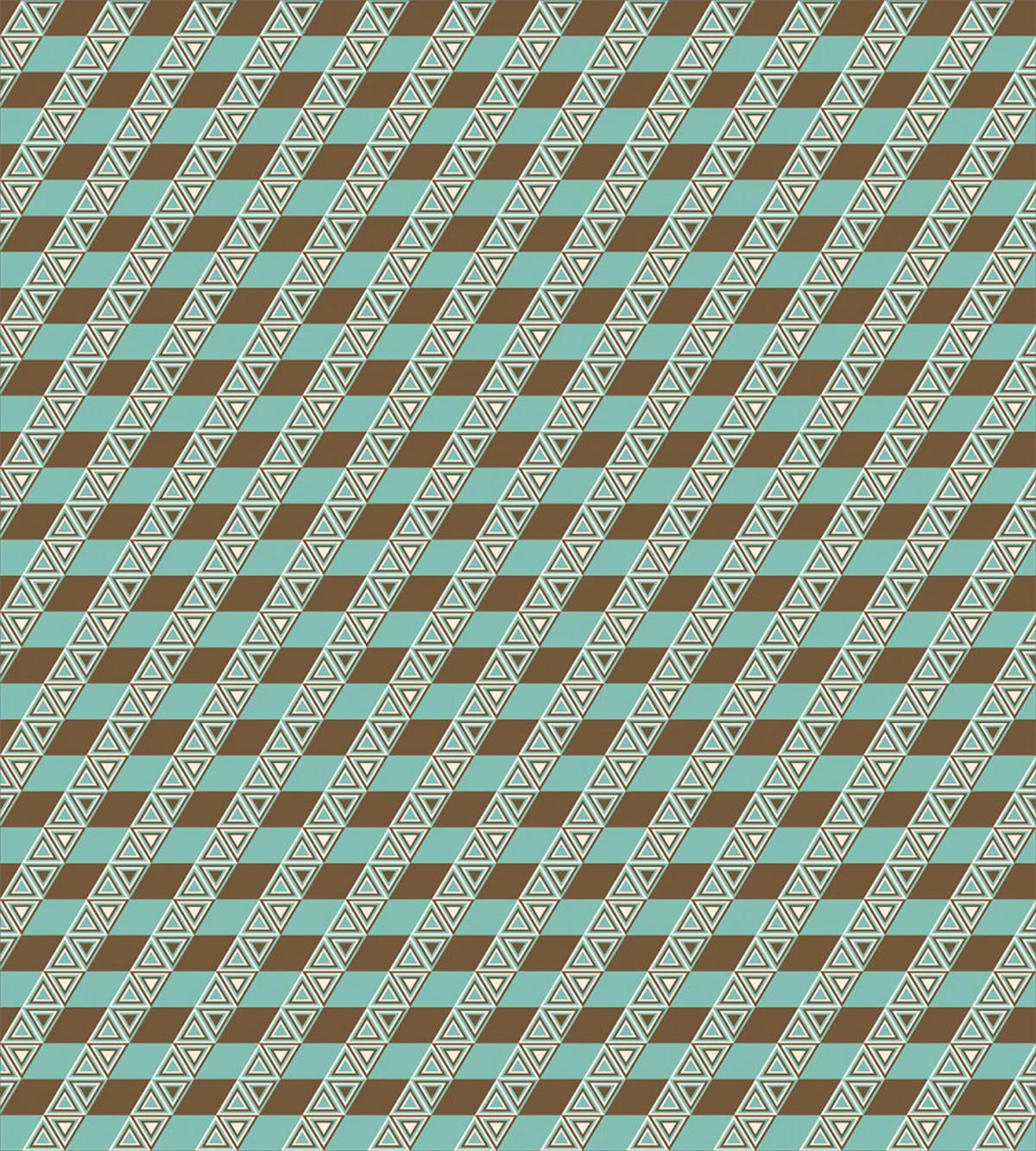 Retro Color Triangles — Pattern