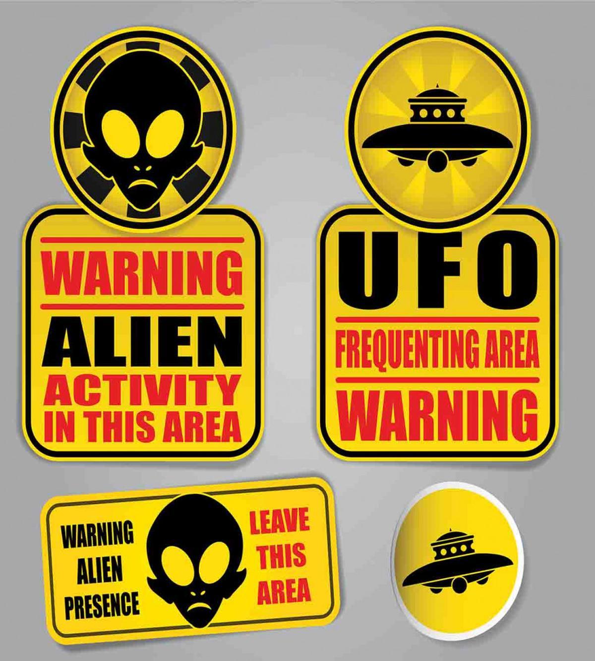 Warning Alien Danger — Pattern