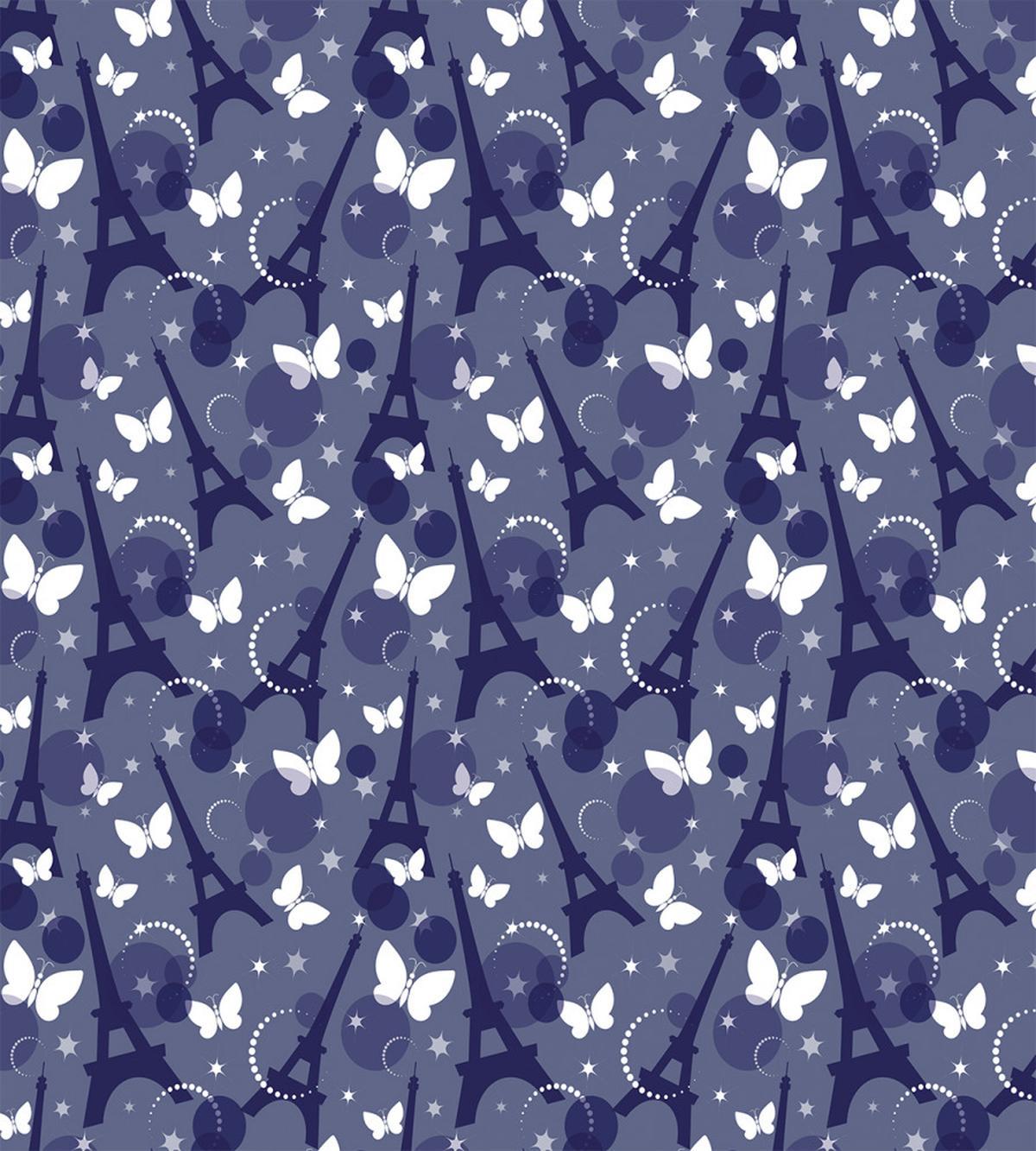 Eiffel Stars Butterflies — Pattern