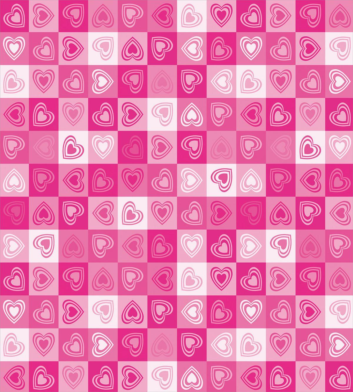 Checkered Pink Hearts — Pattern